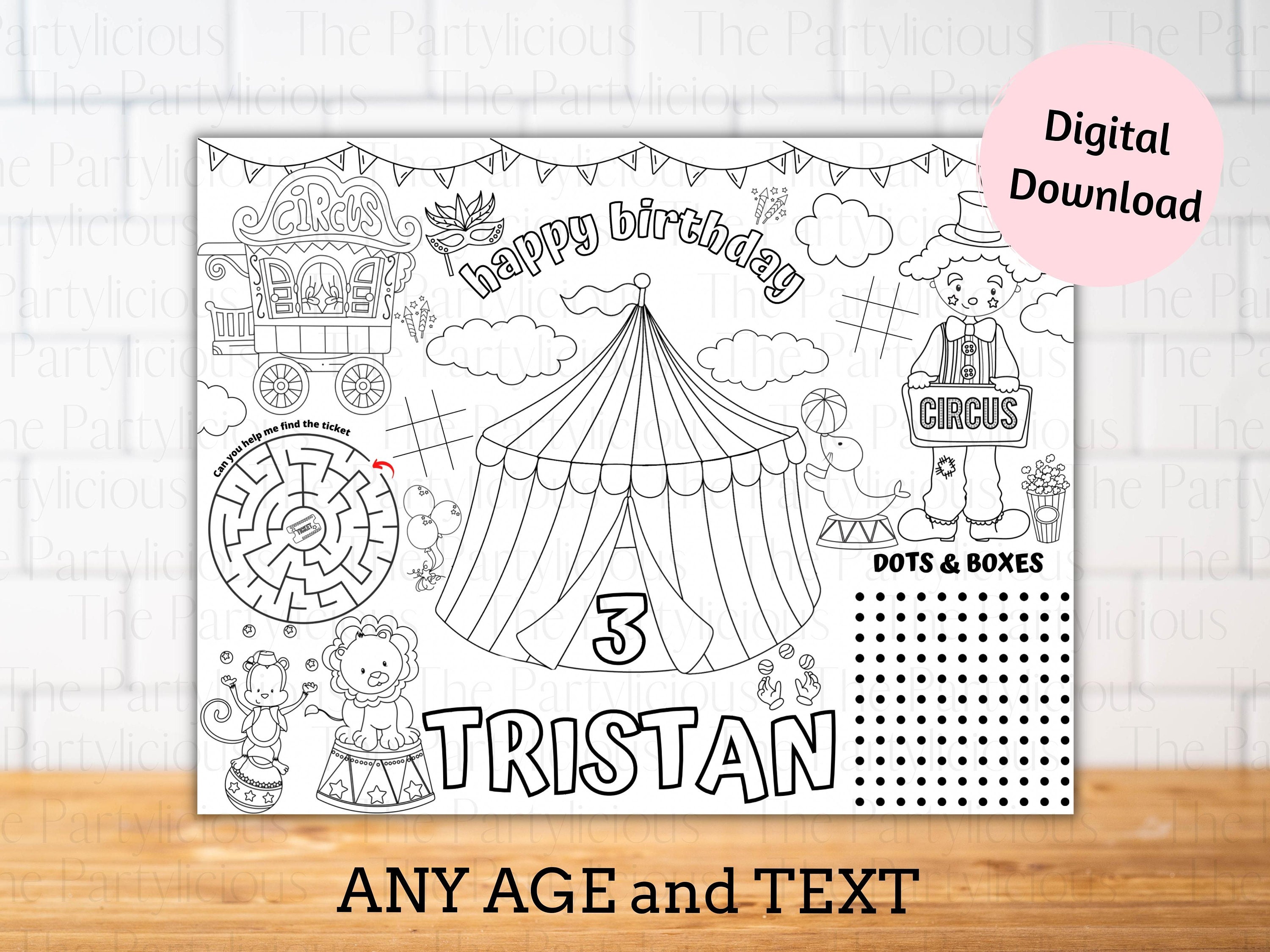 Carnival Tent Coloring Pages