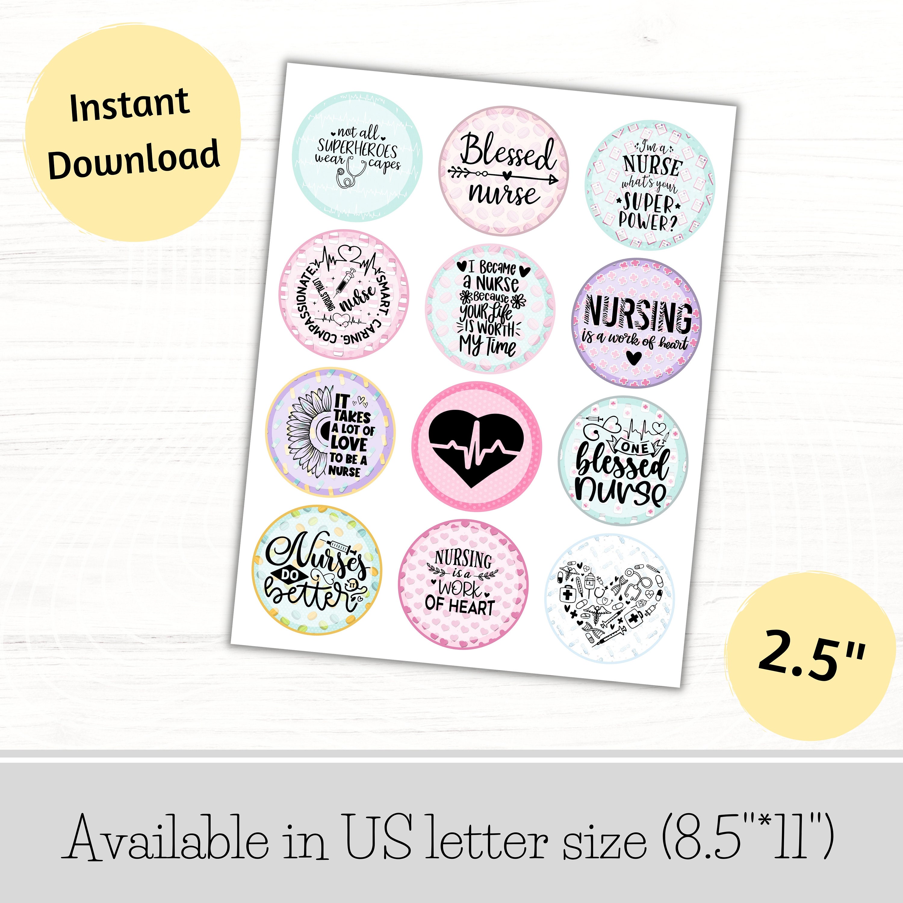 Week Topper Nurses Week Printable Cupcake Toppers, Happy Nurses Week Toppers, Nurse ...