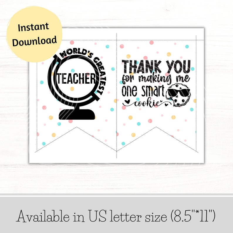 Thank You Teachers Banner Backdrop, Teacher Appreciation
