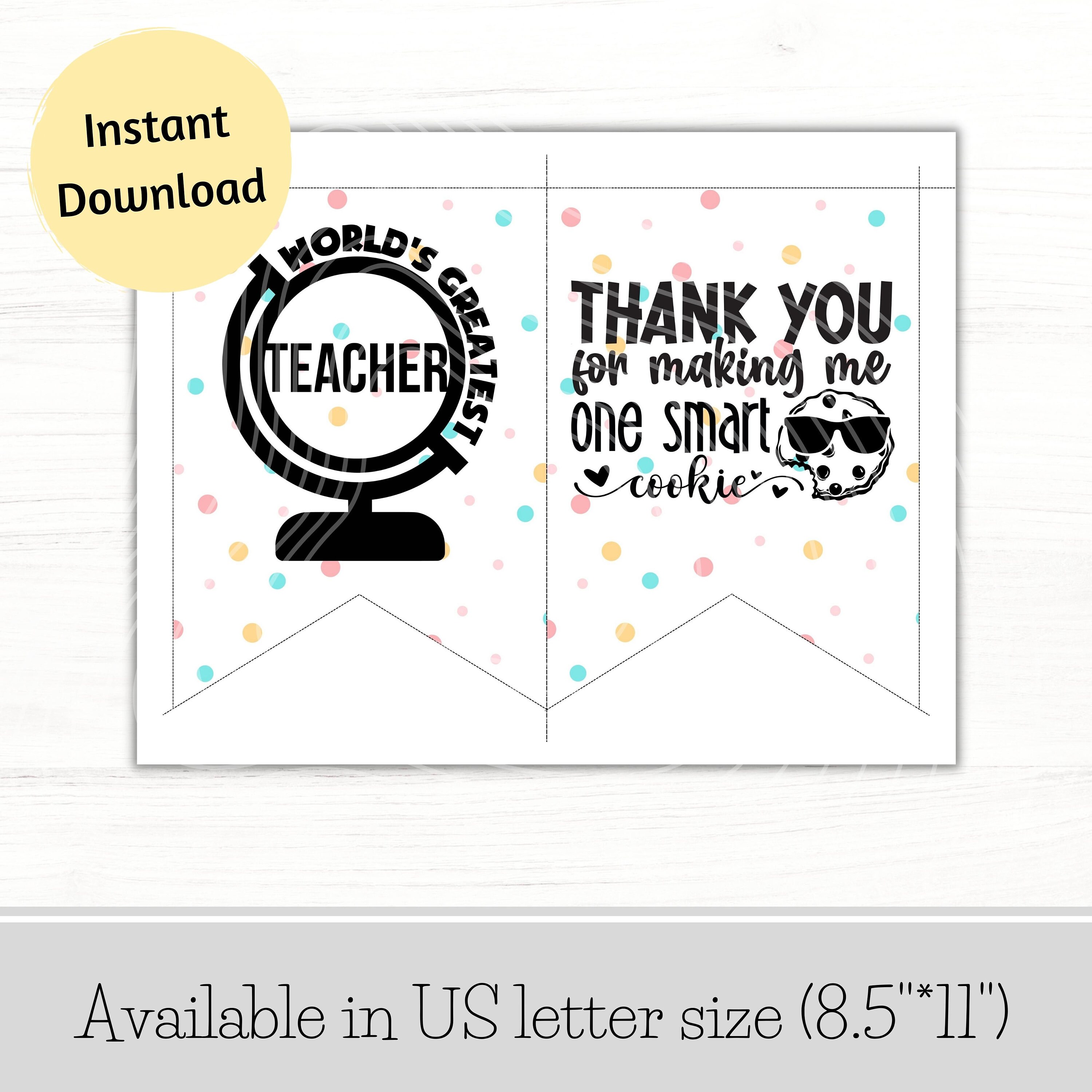 Printable Thank You Teachers Banner, Teacher Appreciation Week Banner ...