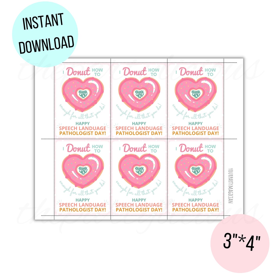 Printable Happy Speech Language Pathologist Day Gift Tag, SLP Thank You ...