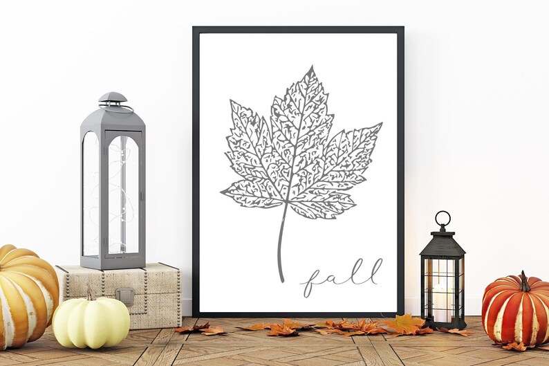 Fall Minimalist Decor DIGITAL FILE - Etsy