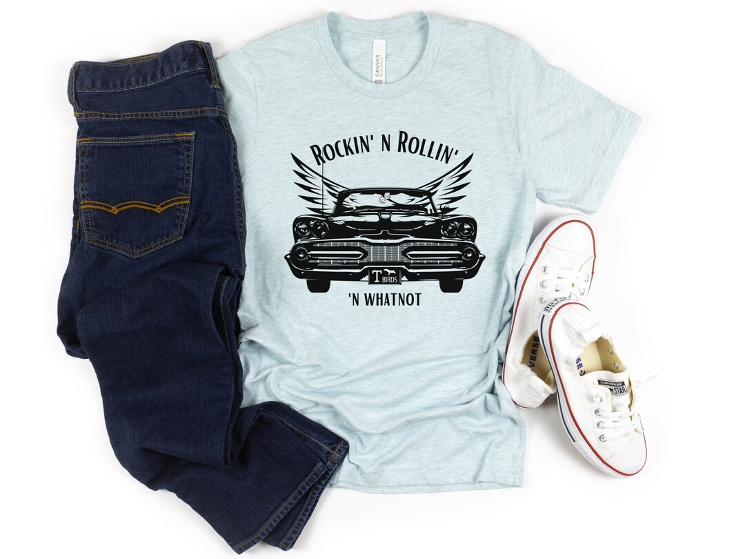 Grease Rockin and Rollin Tshirt Tbirds Tshirt Pink Etsy