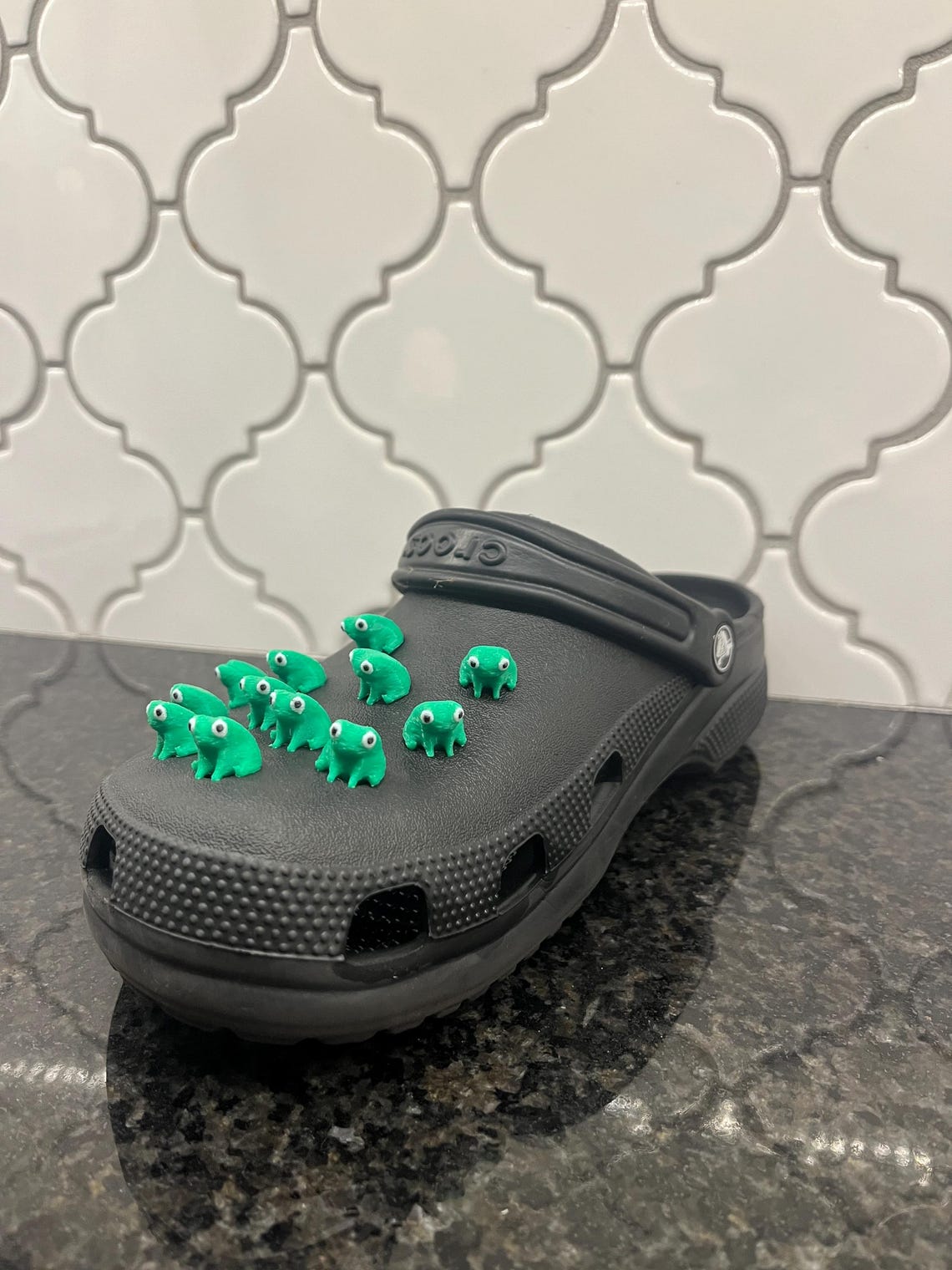 6 Funny Frog Croc Charms - Etsy