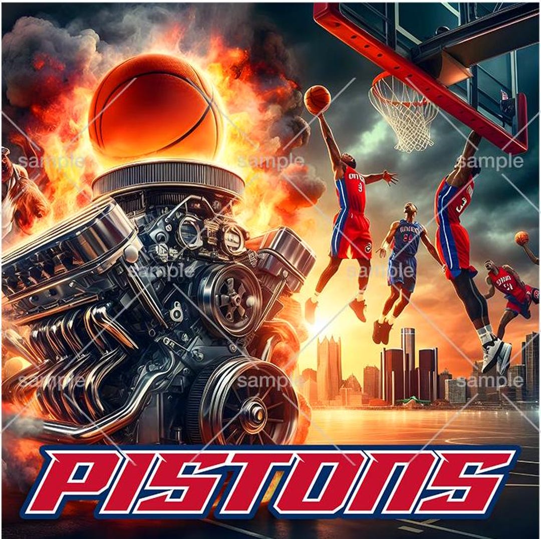 Detroit PNG, Pistons, Basketball, 313, What up Doe Etsy