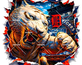 Tigers PNG, Tigers Paw, Detroit, Baseball, 313, Dzień meczu, Naprzód, Tigers