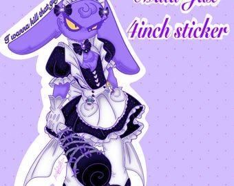 Maid Jax (holografiskt 10 cm klistermärke)