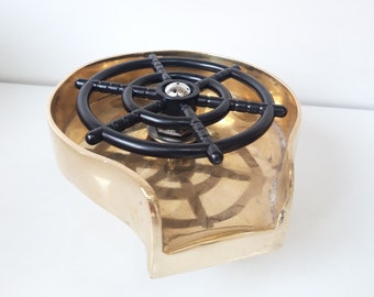 Unlacquered Brass Glass Rinser, Kitchen Bar Cup Washer, Solid Brass