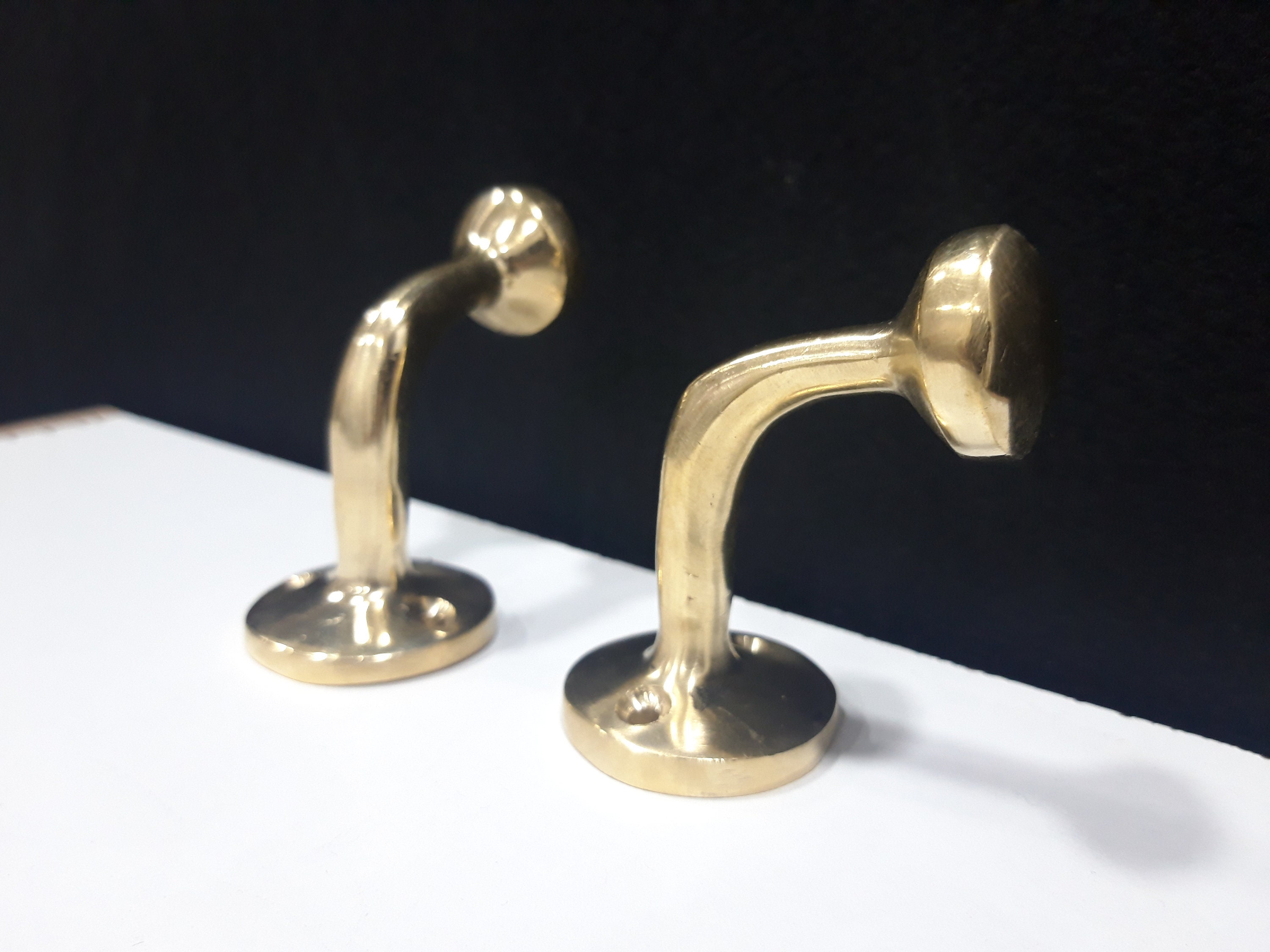 Unlacquered Brass Decorative Hook - Unique Brass Wall Hooks- Boho Wall ...