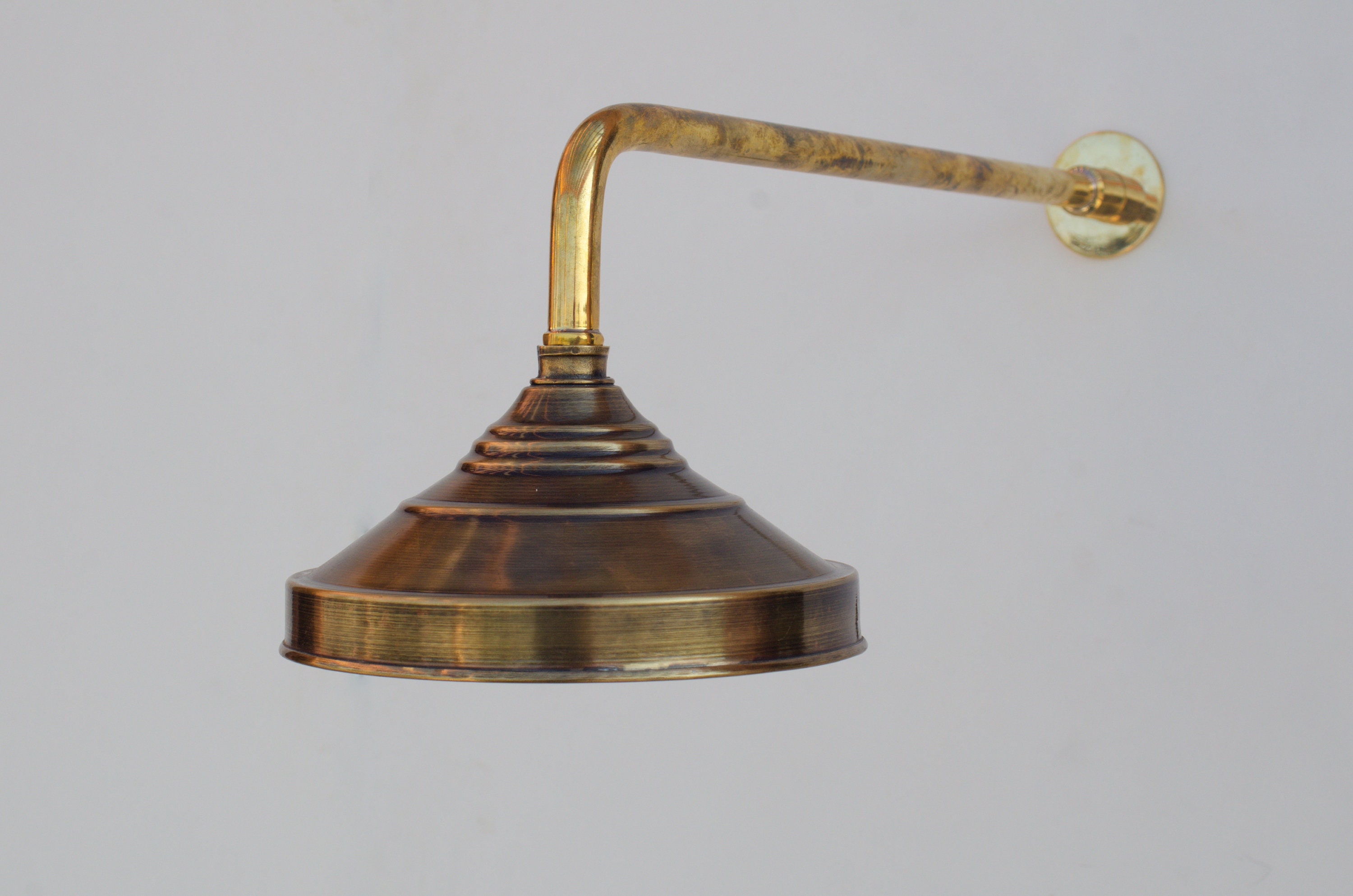 Bronze Rain Shower Head Combo Handmade Round Showerhead Etsy