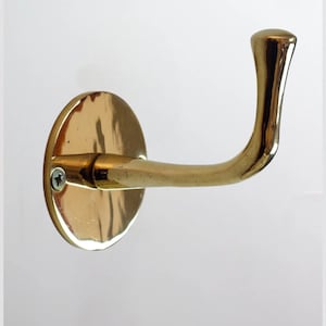 Unlacquered Brass Coat Hook For Home Decoration, Brass towel hook, solid brass Hooks, decorative towel hook