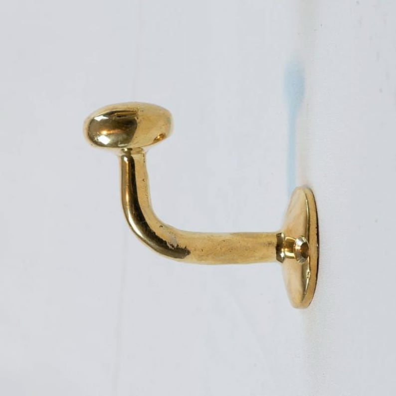 Unlacquered Brass Decorative Hook Unique Brass Wall Hooks Boho Wall