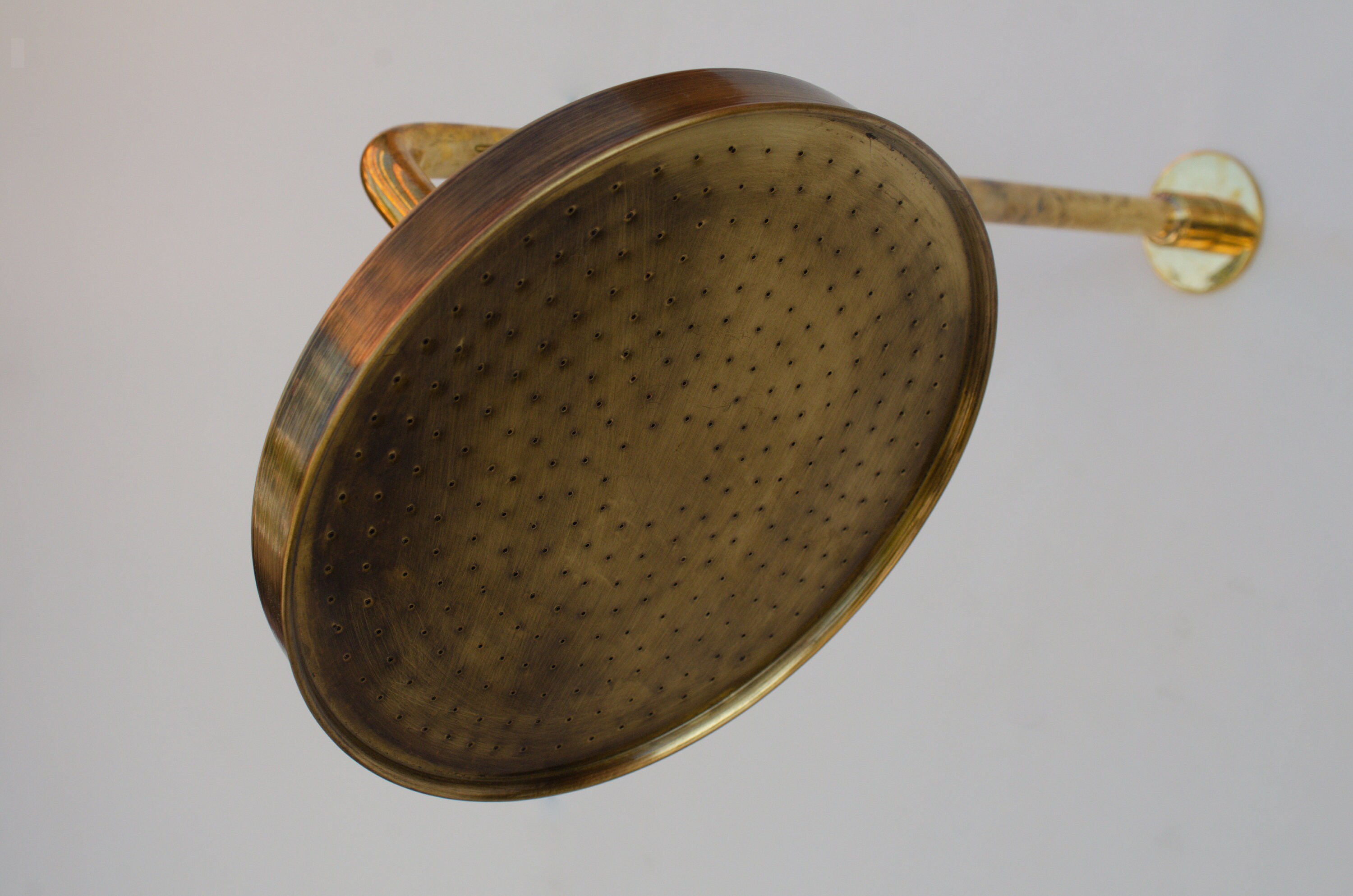 Bronze Rain Shower Head Combo Handmade Round Showerhead Etsy