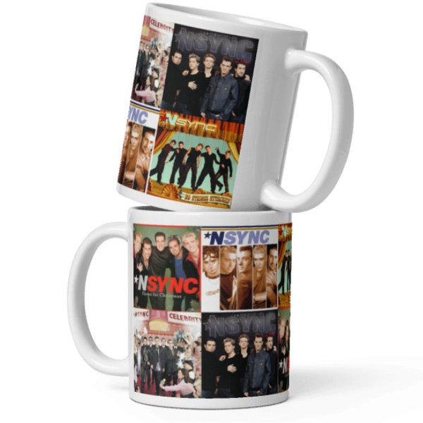 90s Boy Band Teen Album Covers Coffee Mug Tea 11oz Cup Millennial Girly Music