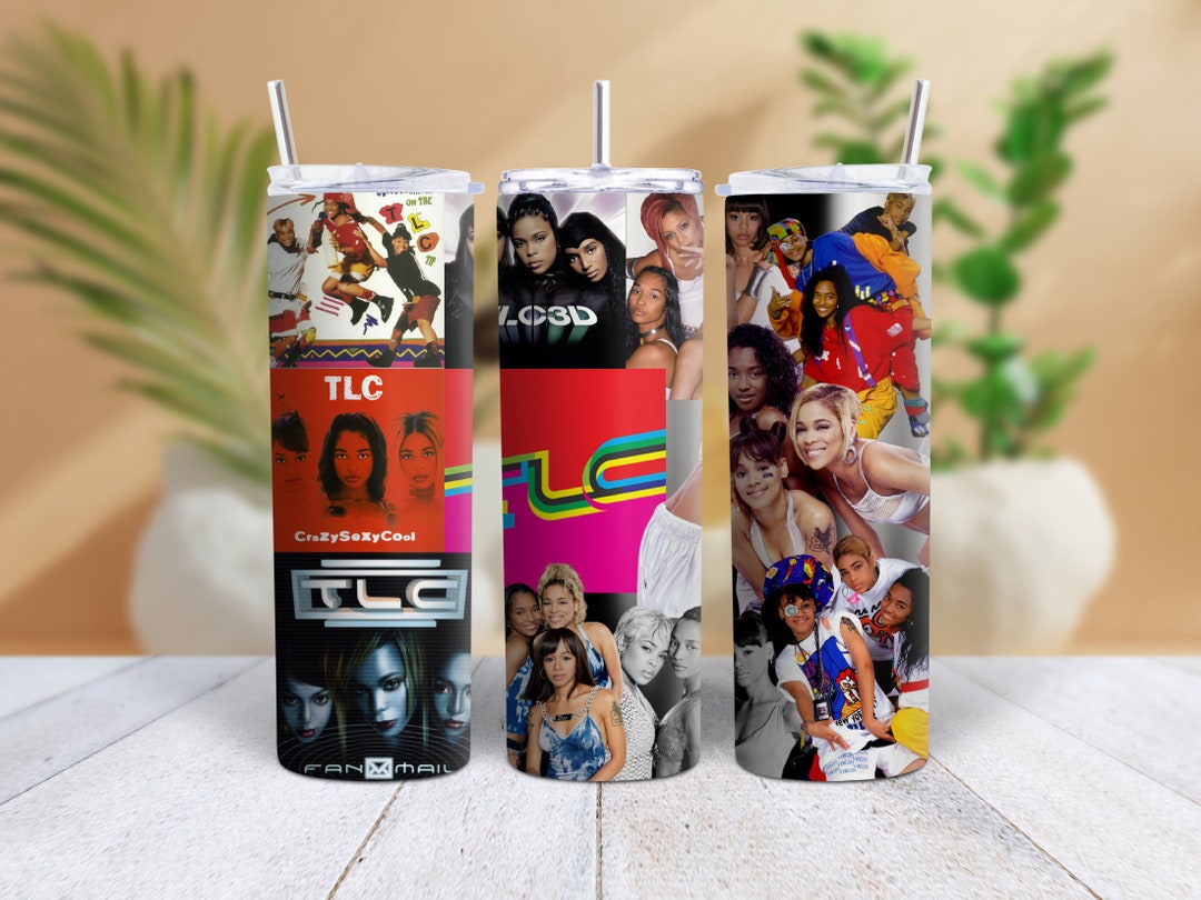 TLC 90s Music Girl Band Album Cover Nostalgic 20 Oz Tumbler Travel Cup