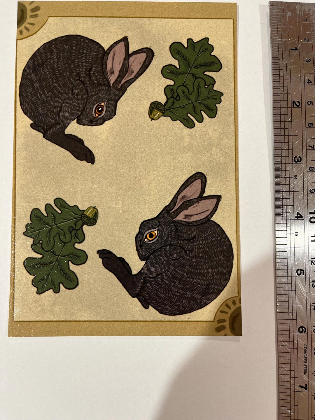 Rabbit Tarot Mini Print - Etsy