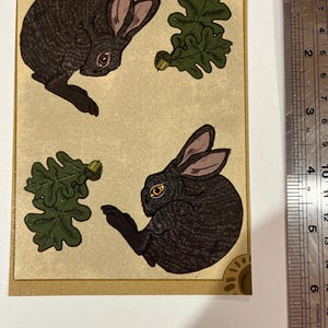 rabbit tarot mini print