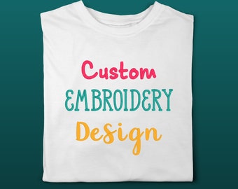 Custom embroidered baby ooutfit; Custom embroidered toddler/youth t-shirt; Personalize the outfit with your ideas