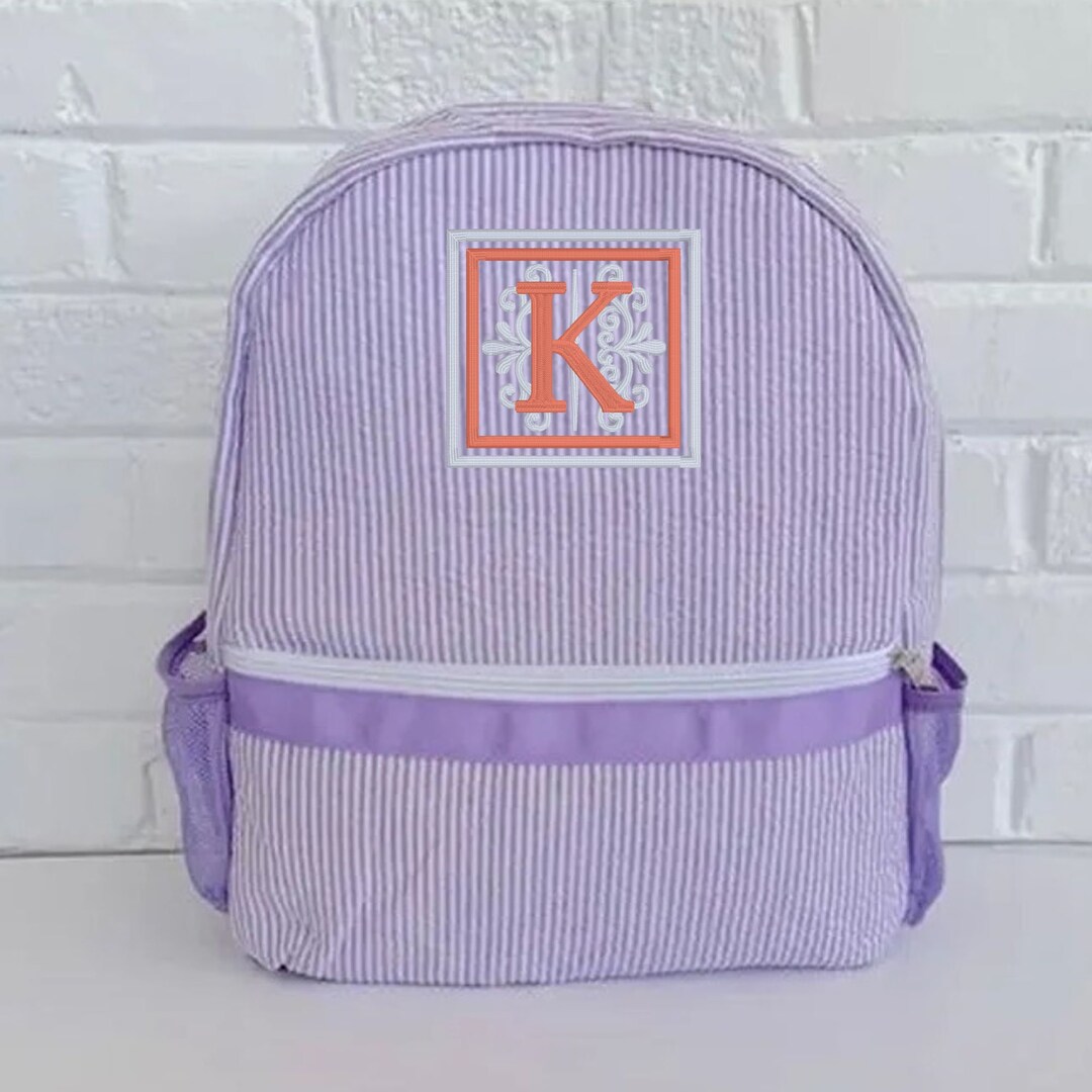 Personalized Name/monogram Backpack Custom Embroidered Backpack Custom School/daycare Bag
