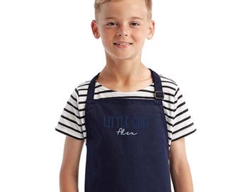 Gepersonaliseerde knutsel- en keukenschort voor kinderen