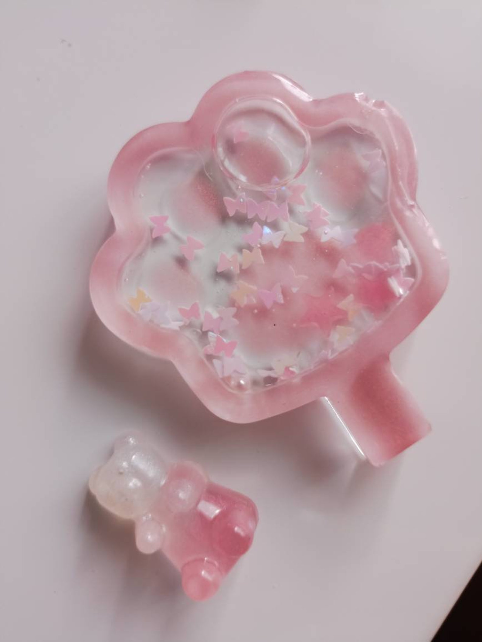 Resin Shaker Keychain Liquid Shaker Kawaii Keyring Custom Etsy