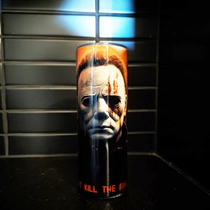 Michael Myers 20 oz. Tumbler, Haddonfield, Horror Movie, Halloween, Horror Tumbler, Horror Gift, Halloween Horror Decor, Tumbler