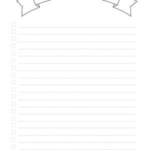 Printable Favorite Meals Sheet, Instant Download, Printable Favorites ...