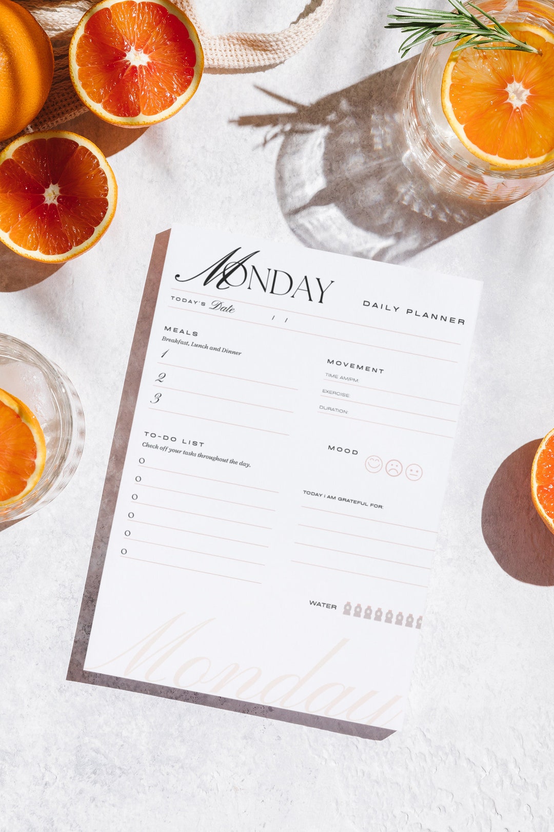 Printable Weekly Planner, Instant Download, Daily to Do List, Printable ...