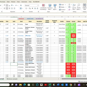 Door & Window Schedule Tracker