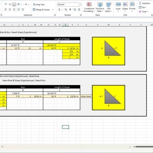 Rise Run Slope Calculator, Pythagorean Theorem Excel Spreadsheet