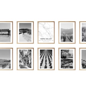 Art de la vallée de Napa, affiche de la vallée de Napa, impression de la vallée de Napa, photographie du vignoble de Napa, ornement de la vallée de Napa, cadeaux de la vallée de Napa