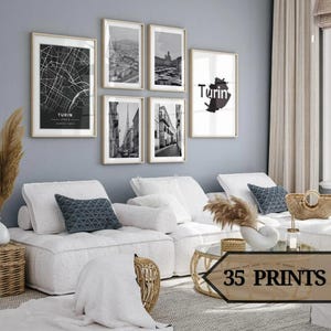 Torino art prints digital download,Torino poster vintage,torino poster viaggio torino map,set of 35.