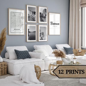 Branson art prints set of 12,branson art,branson poster,branson decor,branson map,missouri.
