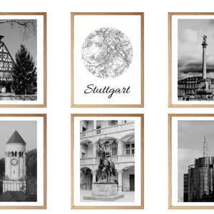 Stuttgart germany, stuttgart poster, stuttgart print, stuttgart art, stuttgart map, germany digital print.
