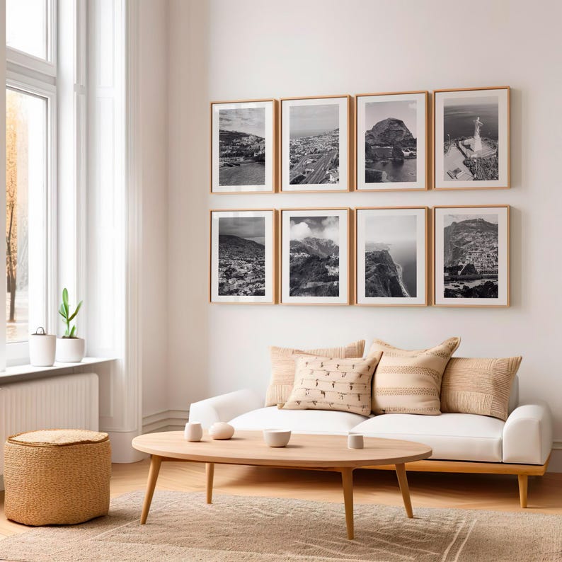 Madeira black and white set of prints,madeira poster,madeira wall art,madeira island,madeira portugal,madeira beach,madeira ornament.