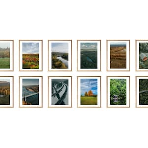 Impression Catskills, art Catskills, montagnes Catskills, affiche Catskills, ornement Catskills, maison de montagne Catskills, ensemble de 12 impressions