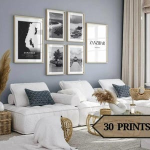 Set of 30 Zanzibar wall art print for decor your home,zanzibar poster,zanzibar photo,zanzibar map,tanzania