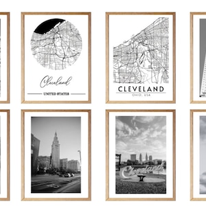 Cleveland ohio poster, cleveland art prints, cleveland skyline art, cleveland city print, cleveland ohio art, cleveland photography.