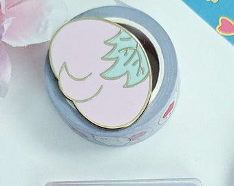 mochi butt enamel pin