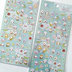 mini panda sticker sheet | nekoni