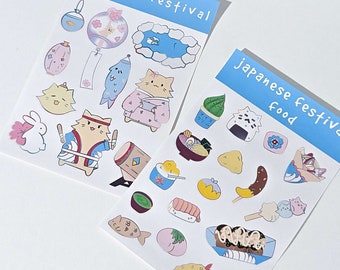 Japanese Festival Sticker Sheet