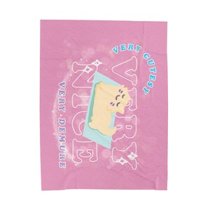 Very Demure Bubu Velveteen Plush Blanket