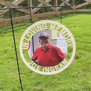 Personalized Memorial Gift For Loss With Picture - Sympathy Gift - Cemetery Marker -  Gravesite Decoration - Roadside Memorial Weatherproof