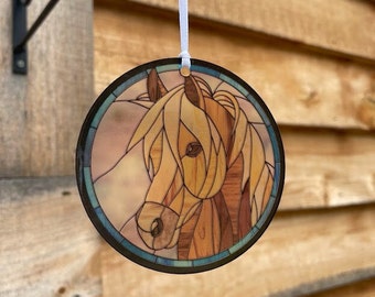 Personalized Horse Suncatcher Ornament, Custom Gift For Horse