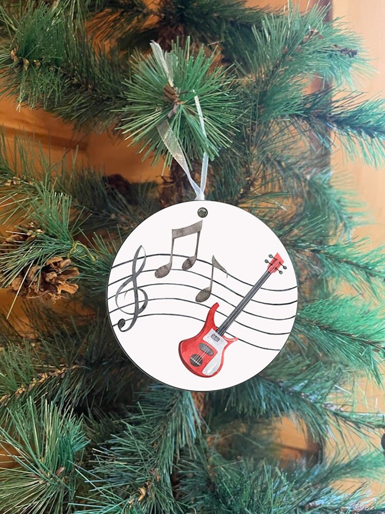 Electric Guitar Christmas Ornament