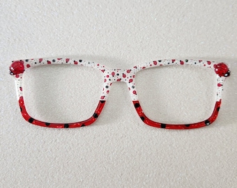 Ladybug Custom Magnetic Glasses Topper with Charms