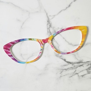 Tie Dye Custom Magnetic Glasses Topper