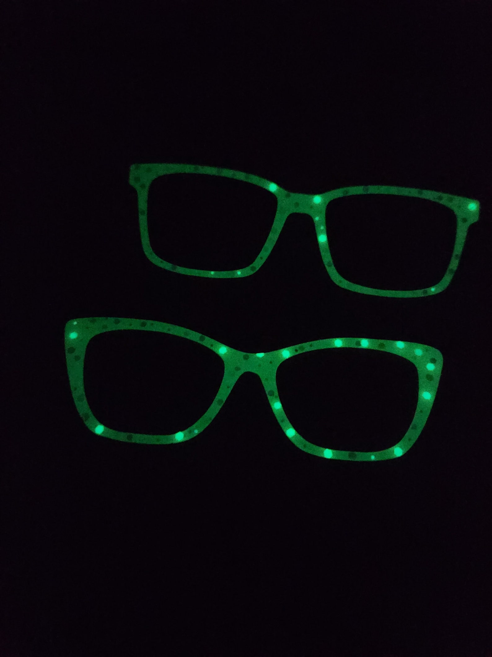 Glow in the Dark Custom Glasses Topper Etsy