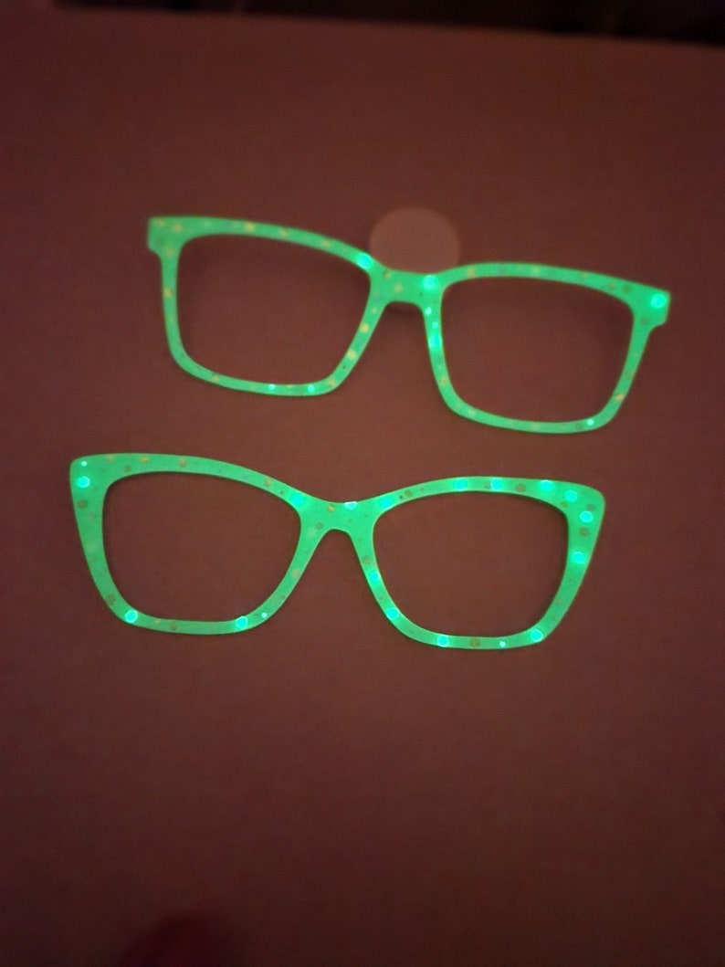 Glow in the Dark Custom Glasses Topper Etsy