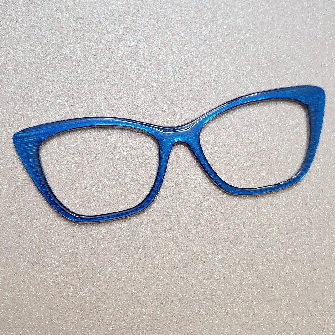 Blue Holographic Custom Glasses Topper Etsy